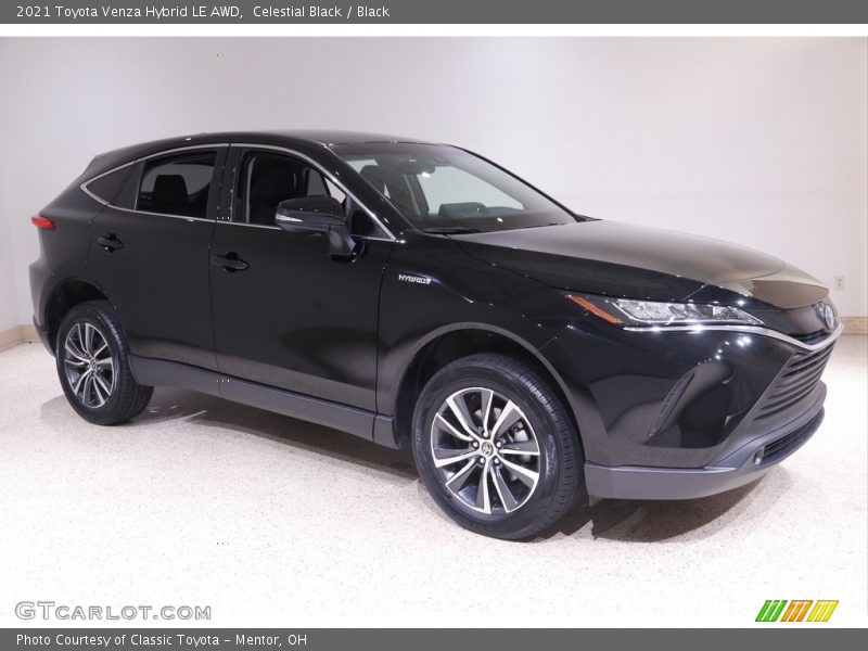 Celestial Black / Black 2021 Toyota Venza Hybrid LE AWD