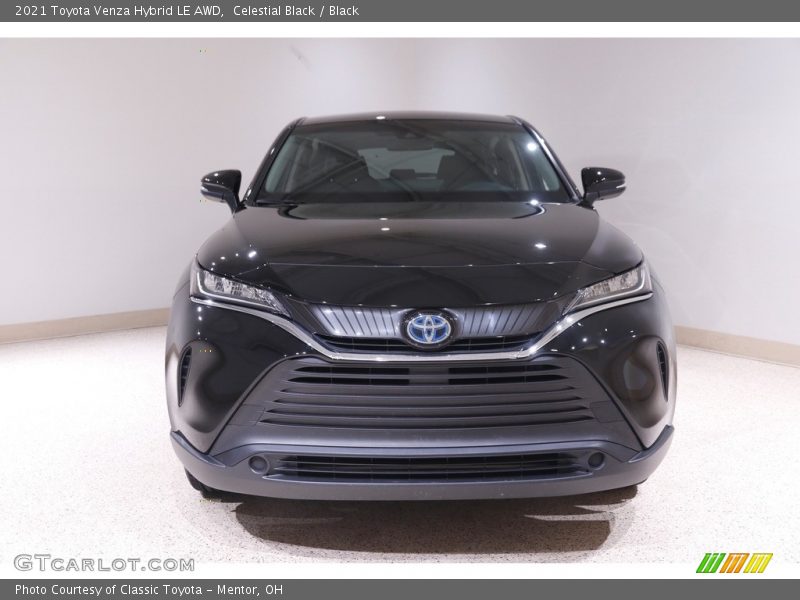 Celestial Black / Black 2021 Toyota Venza Hybrid LE AWD