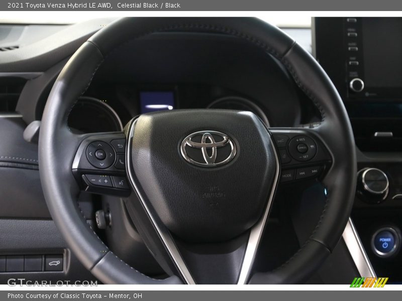 Celestial Black / Black 2021 Toyota Venza Hybrid LE AWD