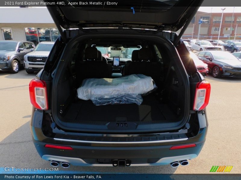 Agate Black Metallic / Ebony 2021 Ford Explorer Platinum 4WD