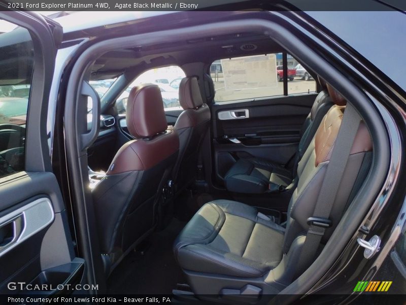 Agate Black Metallic / Ebony 2021 Ford Explorer Platinum 4WD