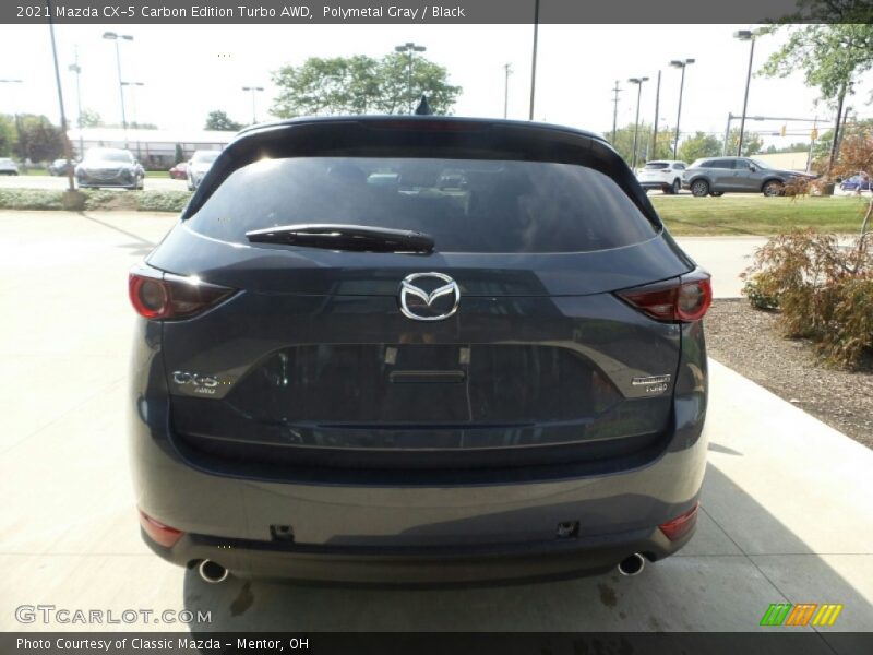 Polymetal Gray / Black 2021 Mazda CX-5 Carbon Edition Turbo AWD