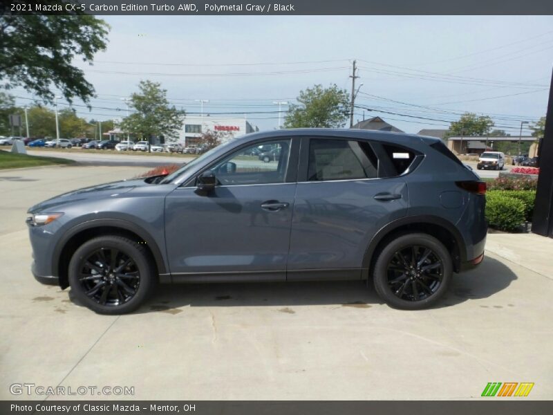 Polymetal Gray / Black 2021 Mazda CX-5 Carbon Edition Turbo AWD
