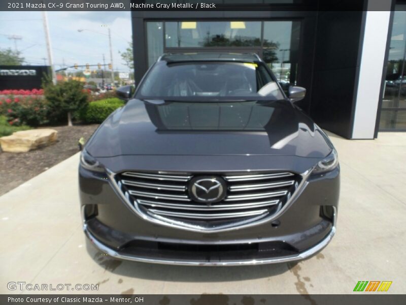 Machine Gray Metallic / Black 2021 Mazda CX-9 Grand Touring AWD