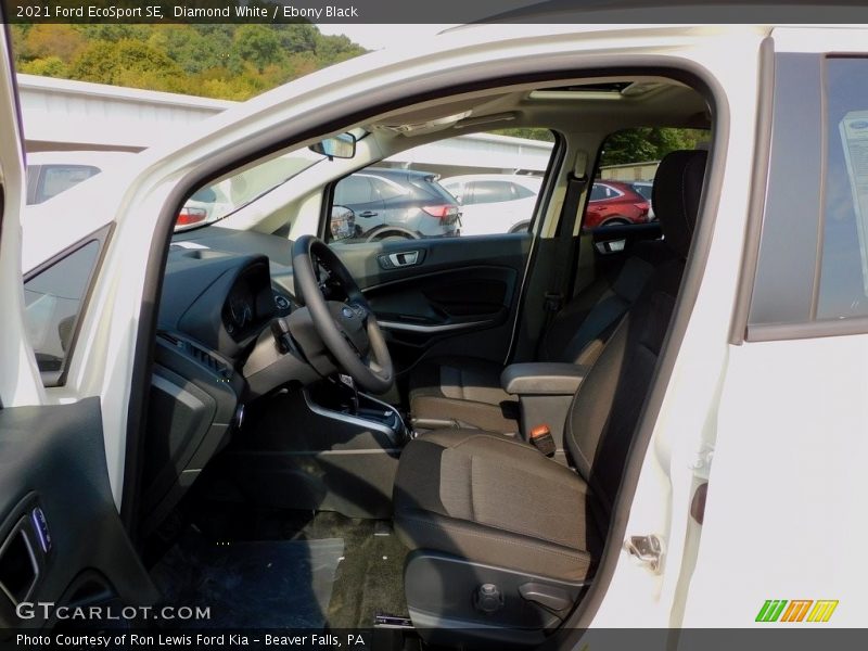 Diamond White / Ebony Black 2021 Ford EcoSport SE