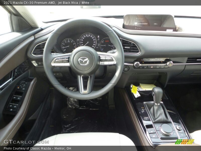 Jet Black Mica / White 2021 Mazda CX-30 Premium AWD