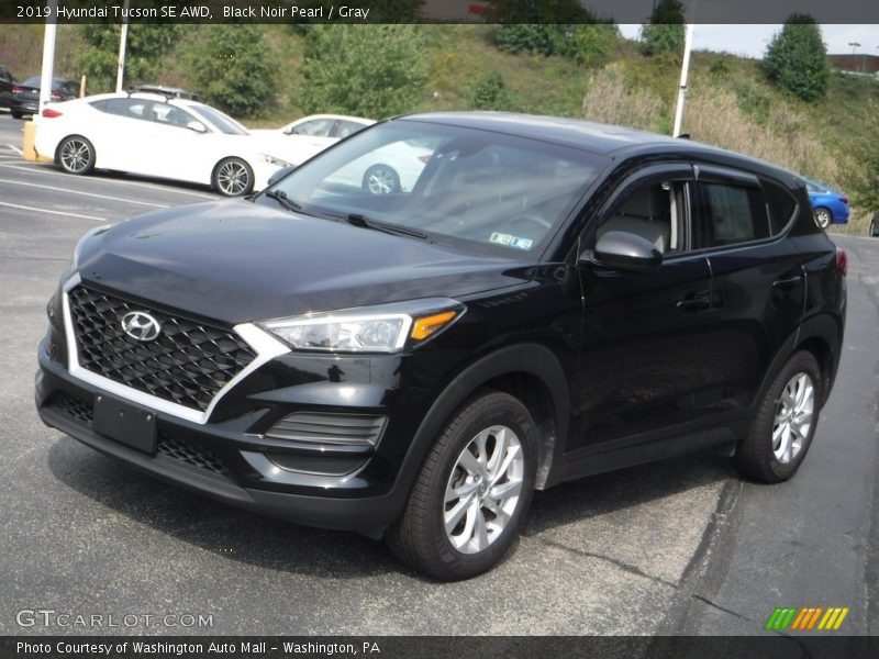 Black Noir Pearl / Gray 2019 Hyundai Tucson SE AWD