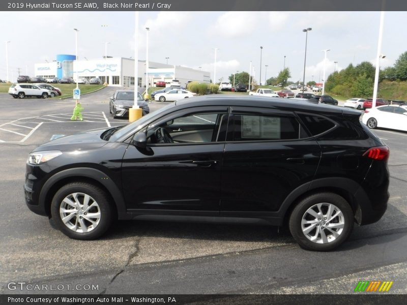 Black Noir Pearl / Gray 2019 Hyundai Tucson SE AWD