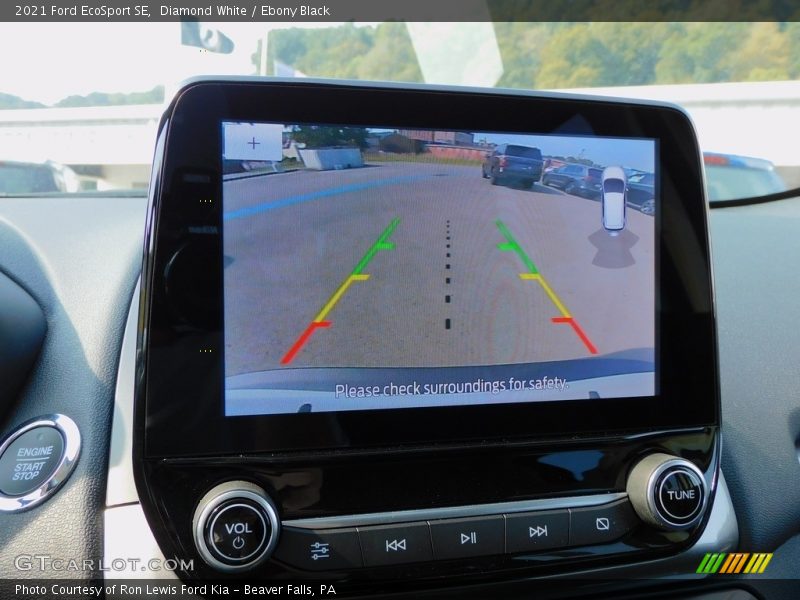 Diamond White / Ebony Black 2021 Ford EcoSport SE