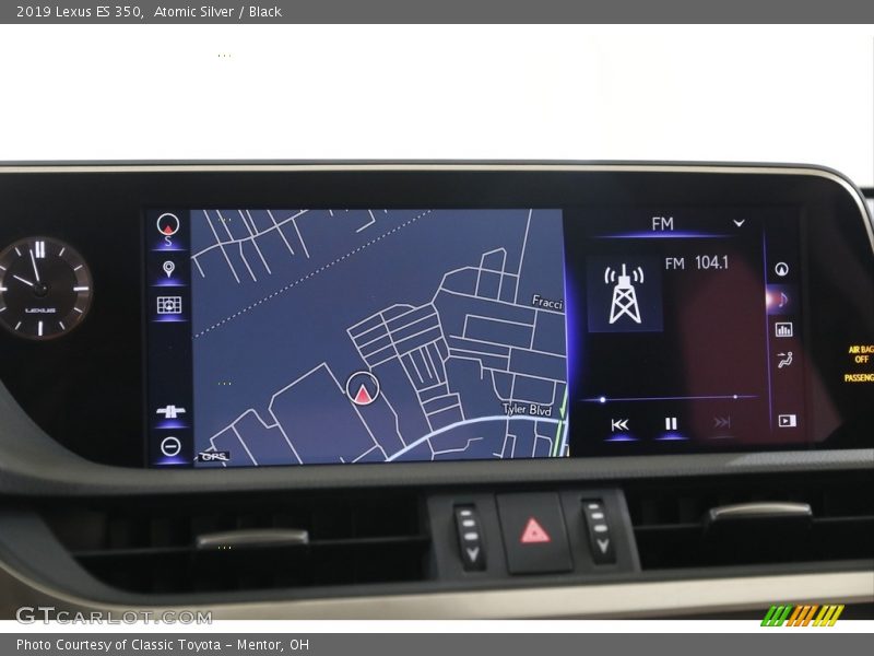 Atomic Silver / Black 2019 Lexus ES 350