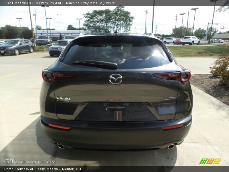 Machine Gray Metallic / White 2021 Mazda CX-30 Premium AWD