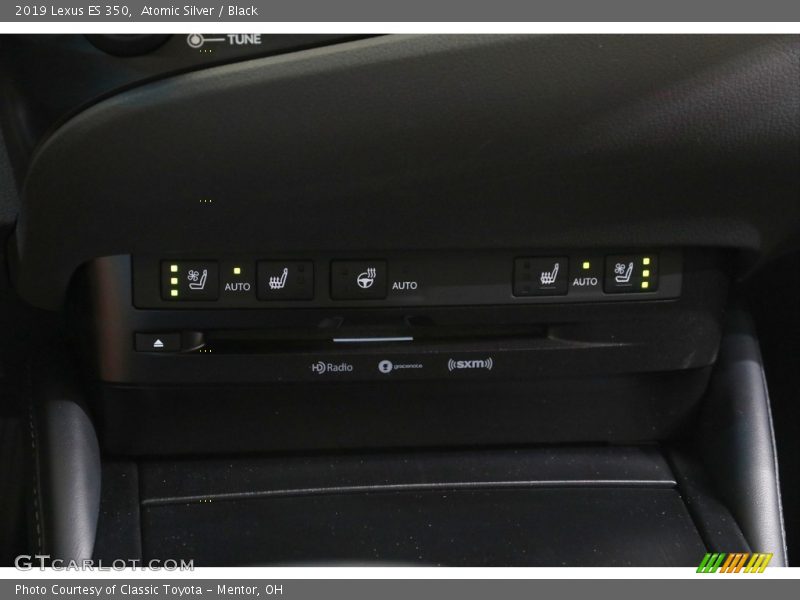 Atomic Silver / Black 2019 Lexus ES 350