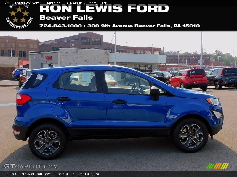 Lightning Blue Metallic / Ebony Black 2021 Ford EcoSport S