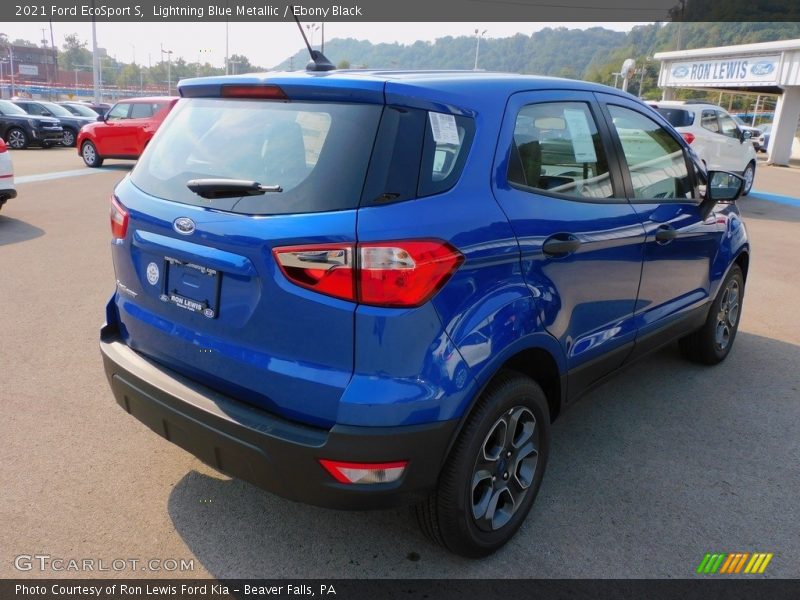 Lightning Blue Metallic / Ebony Black 2021 Ford EcoSport S