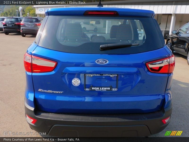 Lightning Blue Metallic / Ebony Black 2021 Ford EcoSport S