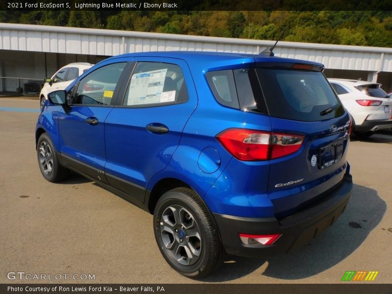 Lightning Blue Metallic / Ebony Black 2021 Ford EcoSport S