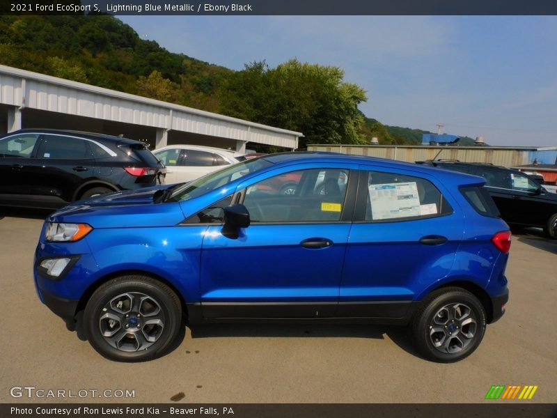 Lightning Blue Metallic / Ebony Black 2021 Ford EcoSport S