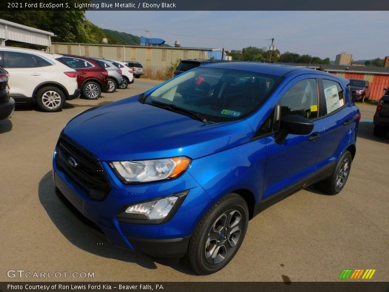 Lightning Blue Metallic / Ebony Black 2021 Ford EcoSport S