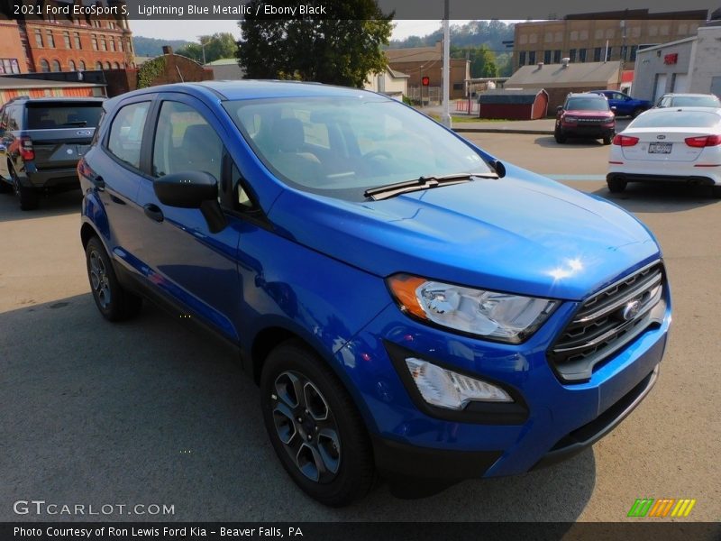 Lightning Blue Metallic / Ebony Black 2021 Ford EcoSport S