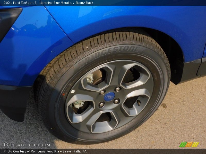 Lightning Blue Metallic / Ebony Black 2021 Ford EcoSport S