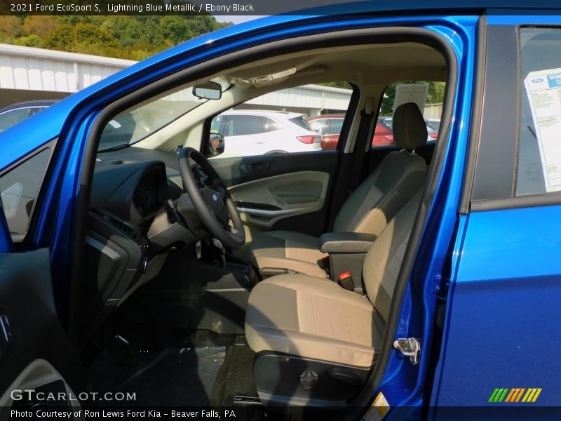 Lightning Blue Metallic / Ebony Black 2021 Ford EcoSport S