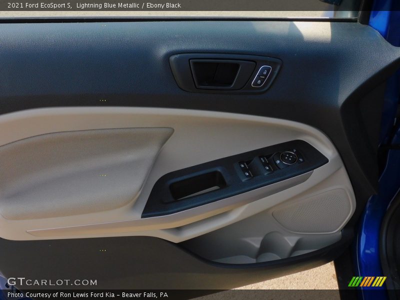 Lightning Blue Metallic / Ebony Black 2021 Ford EcoSport S