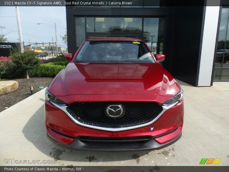 Soul Red Crystal Metallic / Caturra Brown 2021 Mazda CX-5 Signature AWD