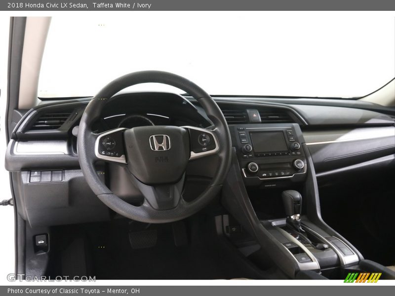 Taffeta White / Ivory 2018 Honda Civic LX Sedan