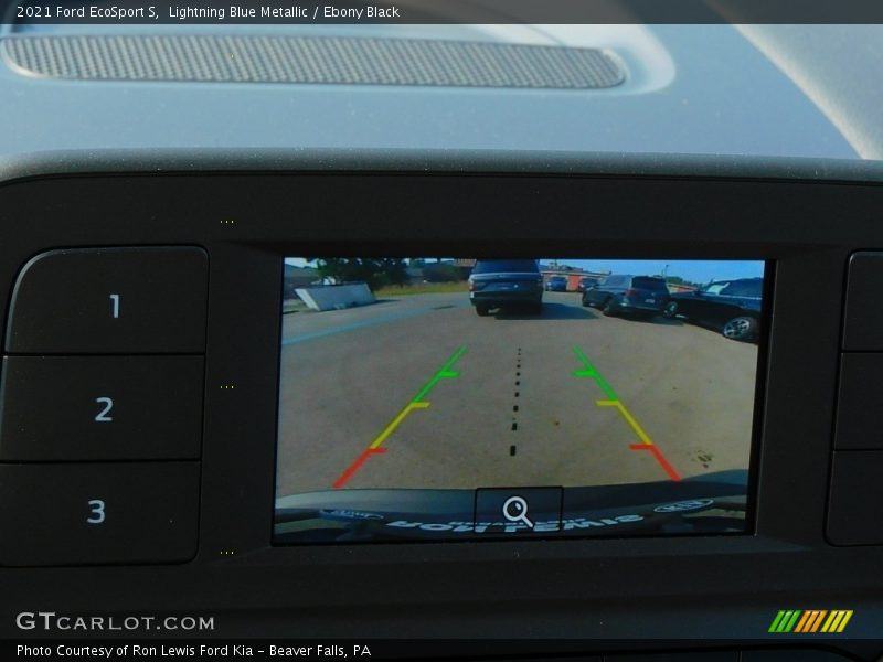 Lightning Blue Metallic / Ebony Black 2021 Ford EcoSport S