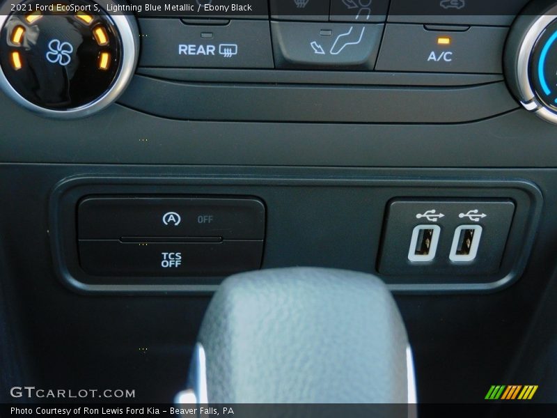 Lightning Blue Metallic / Ebony Black 2021 Ford EcoSport S