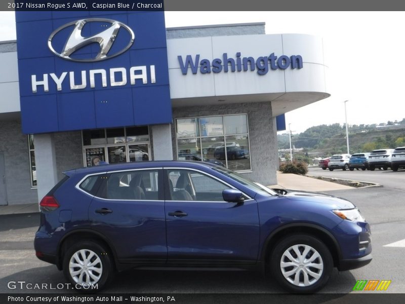Caspian Blue / Charcoal 2017 Nissan Rogue S AWD