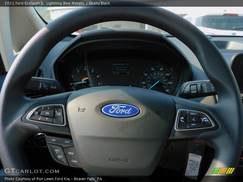 Lightning Blue Metallic / Ebony Black 2021 Ford EcoSport S