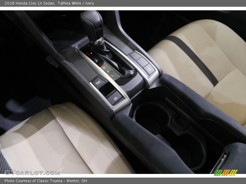 Taffeta White / Ivory 2018 Honda Civic LX Sedan