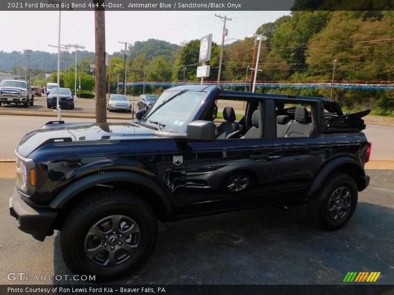 Antimatter Blue / Sandstone/Black Onyx 2021 Ford Bronco Big Bend 4x4 4-Door