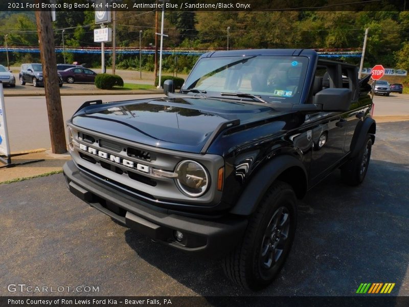 Antimatter Blue / Sandstone/Black Onyx 2021 Ford Bronco Big Bend 4x4 4-Door