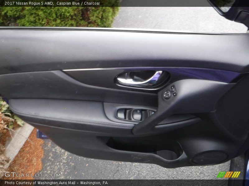 Caspian Blue / Charcoal 2017 Nissan Rogue S AWD