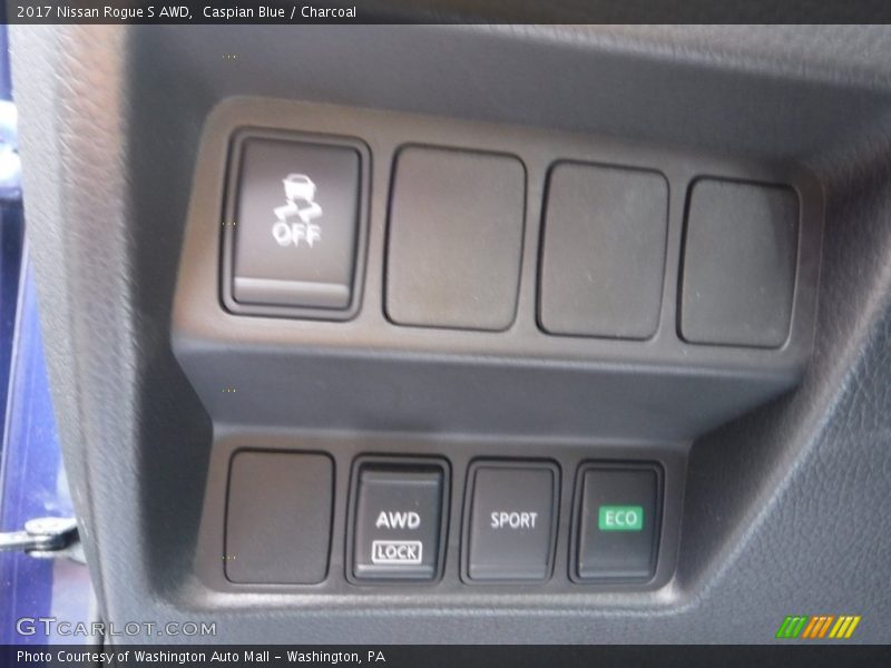 Caspian Blue / Charcoal 2017 Nissan Rogue S AWD