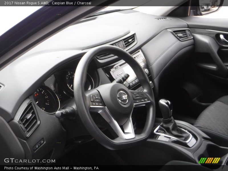 Caspian Blue / Charcoal 2017 Nissan Rogue S AWD