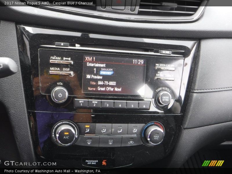 Caspian Blue / Charcoal 2017 Nissan Rogue S AWD