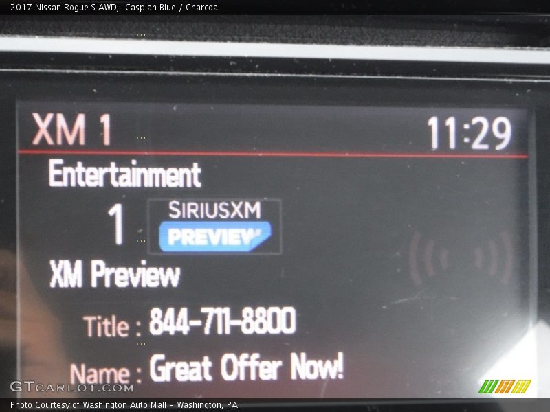 Caspian Blue / Charcoal 2017 Nissan Rogue S AWD