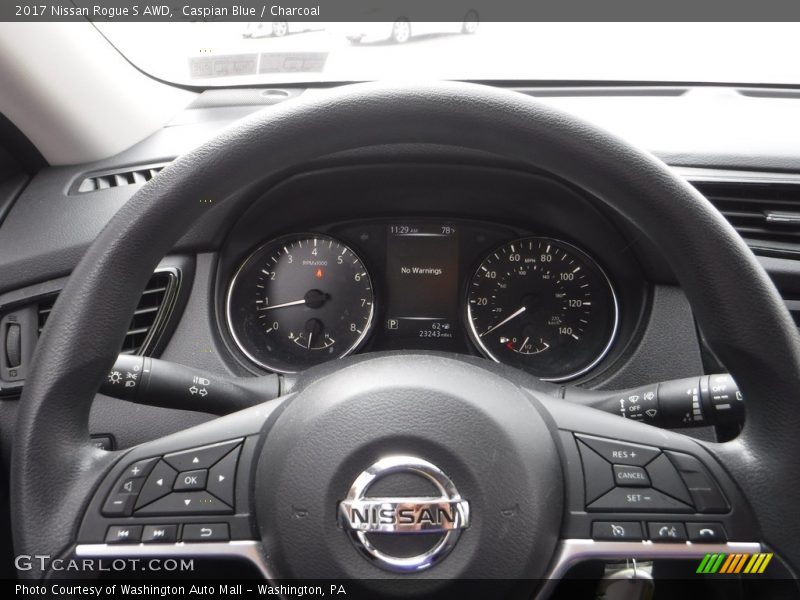 Caspian Blue / Charcoal 2017 Nissan Rogue S AWD