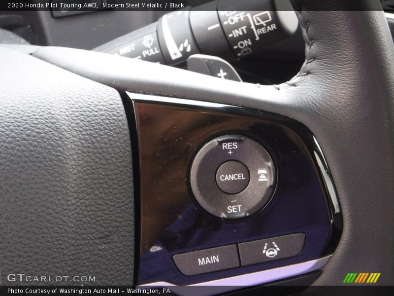 Modern Steel Metallic / Black 2020 Honda Pilot Touring AWD