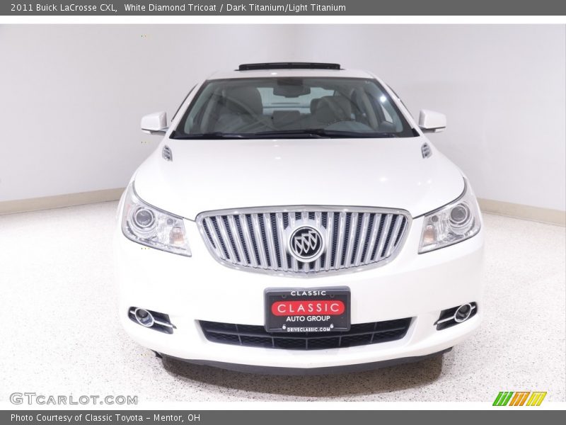 White Diamond Tricoat / Dark Titanium/Light Titanium 2011 Buick LaCrosse CXL