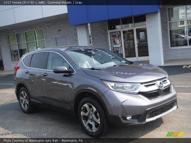 Gunmetal Metallic / Gray 2017 Honda CR-V EX-L AWD