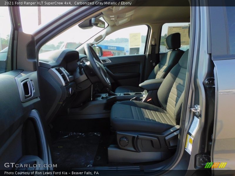 Front Seat of 2021 Ranger XLT SuperCrew 4x4