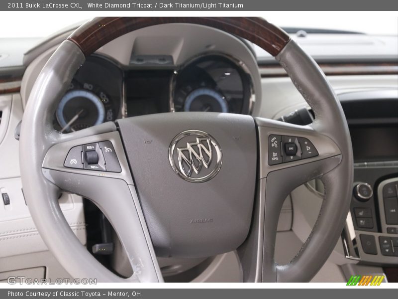 White Diamond Tricoat / Dark Titanium/Light Titanium 2011 Buick LaCrosse CXL
