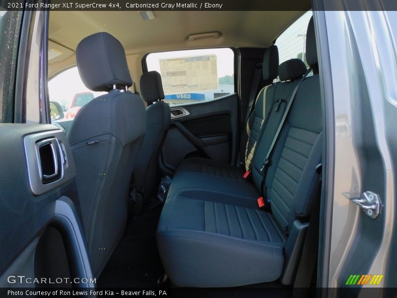 Rear Seat of 2021 Ranger XLT SuperCrew 4x4