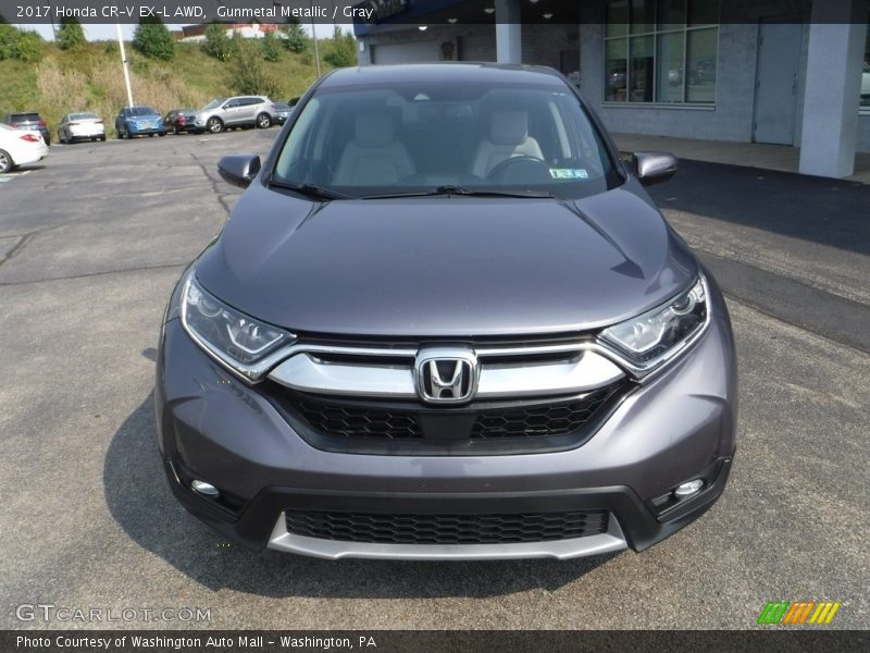 Gunmetal Metallic / Gray 2017 Honda CR-V EX-L AWD