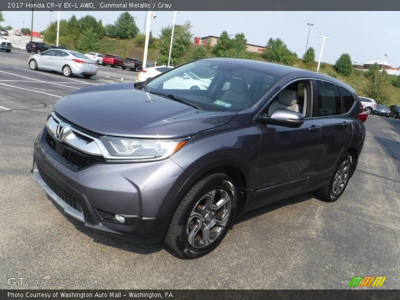 Gunmetal Metallic / Gray 2017 Honda CR-V EX-L AWD