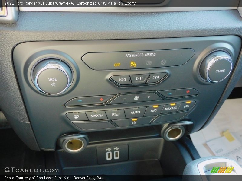 Controls of 2021 Ranger XLT SuperCrew 4x4